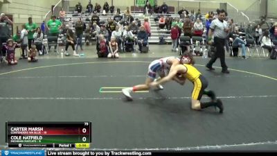 75 lbs Quarterfinals (8 Team) - Cole Hatfield, Michigan Matcats vs Carter Marsh, Contenders WA Blue