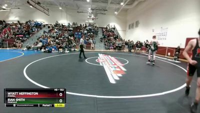 132 lbs Cons. Round 4 - Eian Smith, Pinedale vs Wyatt Heffington, Powell