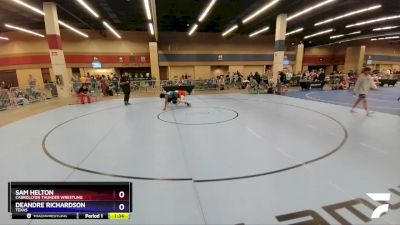 170 lbs Cons. Round 3 - Sam Helton, Carrollton Thunder Wrestling vs DeAndre Richardson, Texas