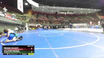 157 lbs Cons. Round 1 - Benjamin Magana, La Costa Canyon High School Wrestling vs Michael Kaloczy, Evergreen Valley Wrestling Club