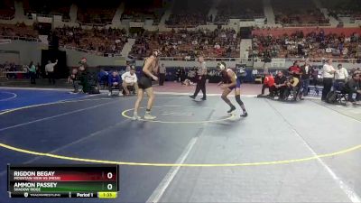 D1-150 lbs Semifinal - Ammon Passey, Shadow Ridge vs Rigdon Begay, Mountain View Hs (Mesa)