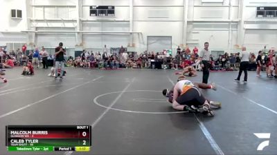 215 lbs Round 1 (8 Team) - Caleb Tyler, Team Shutt vs Malcolm Burris, Glasgow WA