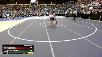 5A-190 lbs Quarterfinal - Sean Carroll, OP-St. Thomas Aquinas vs Logan Buchanan, Newton