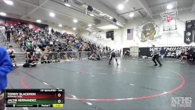 106 lbs Champ. Round 1 - Jacob Hernandez, Ventura vs Tommy Blackmon, Newbury Park