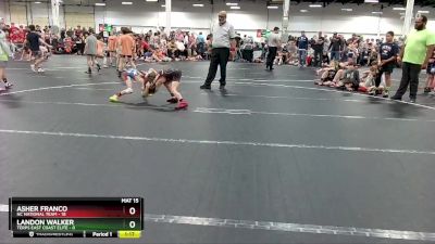 60 lbs Round 5 (8 Team) - Asher Franco, NC National Team vs Landon Walker, Terps East Coast Elite