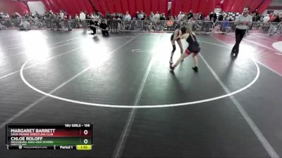 106 lbs Semifinal - Margaret Barrett, Sauk Prairie Wrestling Club vs Chloe Roloff, Reedsburg Area High School Wrestling