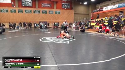 157 lbs Champ. Round 1 - Nathan Vasquez, Skyline vs Fernando O`brian, Modesto