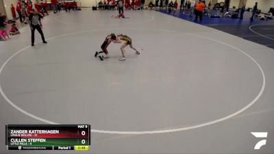 80 lbs Semis (4 Team) - Cullen Steffen, Little Falls vs Zander Katterhagen, LPGE/B Wolves