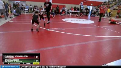 49-52 lbs Round 1 - Christian Youngblood, Greeley Metro vs Gage Gardner, Platte Valley Jr. Wrestling