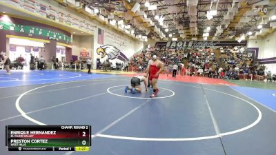 285 Boys Champ. Round 2 - Enrique Hernandez, El Cajon Valley vs Preston Cortez, West Hills