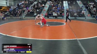 16U-3 lbs Round 1 - Jasper Sonberg, OSAGE vs Kaydin Jones, Immortal Athletics WC