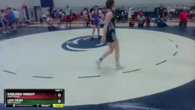 127-136 lbs Round 2 - Karleigh Wright, Unattached vs Lexi Dean, Iron Knights