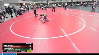 70 lbs Cons. Round 4 - Bain Wiegel, Sarbacker Wrestling Academy vs Dean Flege, LAW - Lacrosse Area Wrestlers