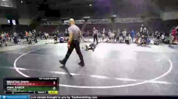 84 lbs Placement - Braxton Smith, Bear Cave Wrestling Club vs Mani Rarick, Team Utah