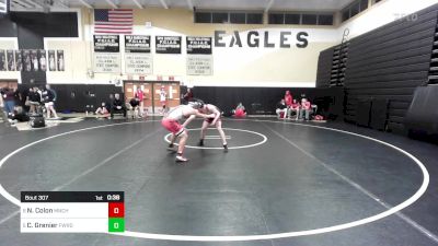 160 lbs Consi Of 8 #2 - Noah Colon, Manchester vs Cole Grenier, Fairfield Warde