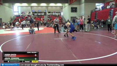 110 + 115 Cons. Round 1 - Jaden Smith, Auburn Takedown vs Arion Johnson, North Alabama Elite Wrestling