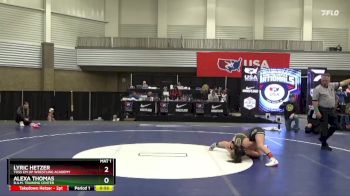 108 lbs 1st Place Match - Lyric Hetzer, Toss Em Up Wrestling Academy vs Alexa Thomas, B.A.M. Training Center