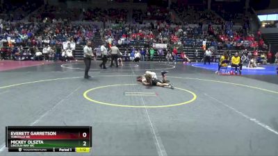 86 lbs Cons. Round 2 - Mickey Olszta, Lincoln-Way WC vs Everett Garretson, Yorkville WC