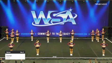 Excite! - Fierce [2022 Senior Day 2] 2022 WSA Grand Nationals