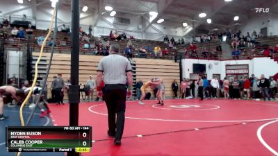 144 lbs 5th Place Match - Caleb Cooper, Columbus East vs Nyden Euson, East Central