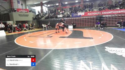 191 lbs Semifinal - Joanna Hendricks, Waldorf (Iowa) vs Lessly Sandoval, St. Mary (Kan.)