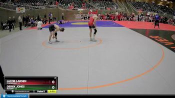 122 lbs Round 2 (4 Team) - Derek Jones, McNary vs Jacob Larsen, Clackamas