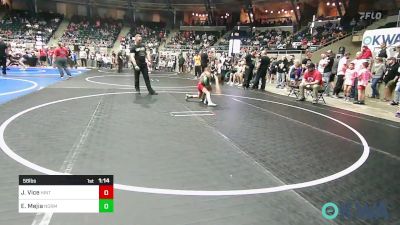 58 lbs Quarterfinal - Jewel Vice, Hinton Takedown Club vs Emma Mejia, Norman Grappling Club