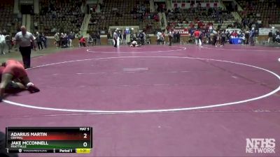 182 lbs Semifinal - Jake McConnell, Prattville vs ADARIUS MARTIN, Central