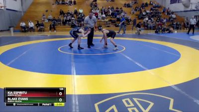 126 lbs Semifinal - Kia Espiritu, North Kitsap vs Blake Evans, North Mason