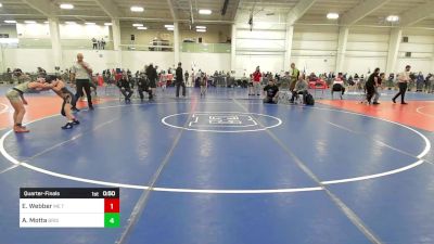 83 lbs Quarterfinal - Ezailia Webber, ME Trappers WC vs Alivia Motta, Bristol CT