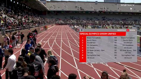 High School Boys' 4x100m Relay Special Olympics Unified