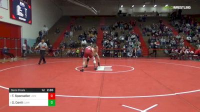 197 lbs Semifinal - Tristan Sponseller, Lock Haven University vs Dustin Conti, Clarion University