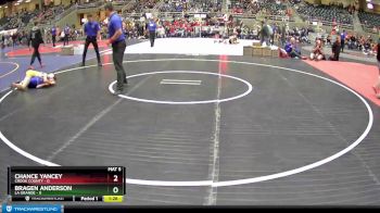 108 lbs Finals (8 Team) - Bragen Anderson, La Grande vs Chance Yancey, Crook County