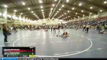 102 lbs Round 1 (4 Team) - Aidan Hernandez, Gold Rush Wrestling vs Kelton Reynolds, Idaho 2