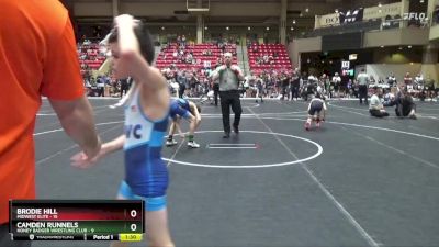 80 lbs Finals (2 Team) - Camden Runnels, Honey Badger Wrestling Club vs Brodie Hill, Midwest Elite