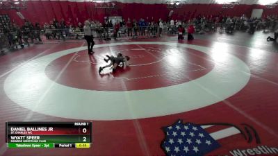 55-55 lbs Round 1 - Daniel Ballines Jr, St. Charles WC vs Wyatt Speer, Monroe Wrestling Club