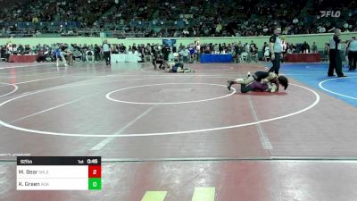 92 lbs Consi Of 32 #2 - Malachi Bear, Wilson-Henryetta vs Kade Green, Ada