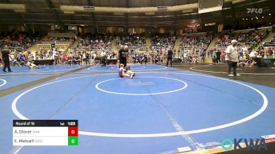 58 lbs Round Of 16 - Abel Glover, Vian Wrestling Club vs Eli Metcalf, Choctaw Ironman Youth Wrestling