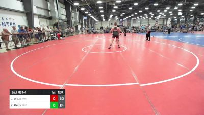 182 lbs Rr Rnd 1 - JJ Plaza, The Barn Burners-HHS vs Zach Kelly, Grizzly Wrestling Club