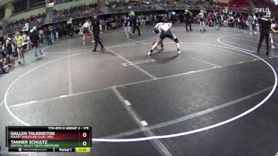 175 lbs Cons. Round 2 - Tanner Schultz, Central Valley Youth Wrestling vs Dallen Talkington, Rocket Wrestling Club / RWC