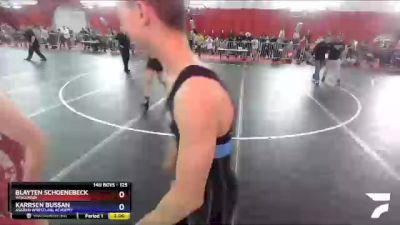 125 lbs Quarterfinal - Blayten Schoenebeck, Wisconsin vs Karrsen Bussan, Askren Wrestling Academy