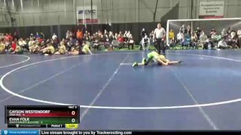 85 lbs Round 1 (6 Team) - Evan Folk, South Dakota Blizzard vs Cayson Westendorf, Iowa Red