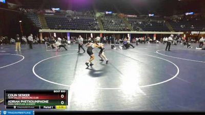 117 lbs Semifinal - Colin Sesker, Team Valley Wrestling Club vs Adrian Phetxoumphone, Moen Wrestling Academy