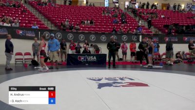 65 kg Rnd Of 16 - Hayden Andrus, Pennsylvania vs Declan Koch, Neenah High School Wrestling