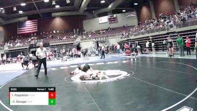 Cons. Round 2 - Carson Savage, Cedar City vs Tanner Poppleton, Mountain Crest