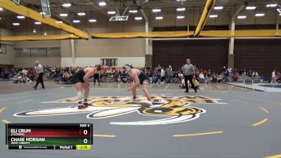 174 lbs Quarterfinal - Eli Crum, Lycoming vs Chase Morgan, West Liberty