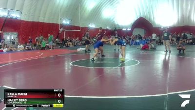 129-140 lbs Round 1 - Kayla Maegi, Mora vs Hailey Berg, Lena/Bonduel