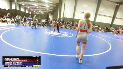 100-105 lbs Round 2 - Alexa Phillips, Thunder Mountain Wrestling Club vs Genesis Cambron, Ascend Wrestling Academy