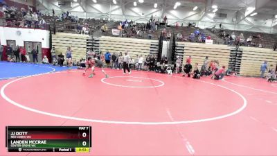 107-113 lbs Round 3 - Jj Doty, Red Cobra WA vs Landen McCrae, Center Grove WC