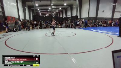 92 lbs Quarterfinal - Kyler Fish, CNWC Concede Nothing Wrestling Club vs Benjamin Chromey, Washington